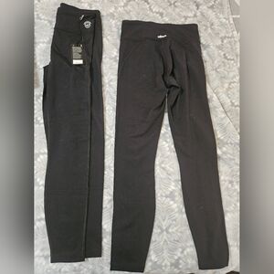 TWO PAIRS Of Allbirds Black Natural Leggings NEW With Tags